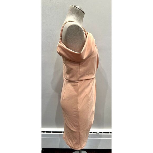 Superdown NWT Brenda Drape Dress in Blush Size L - Picture 3 of 5